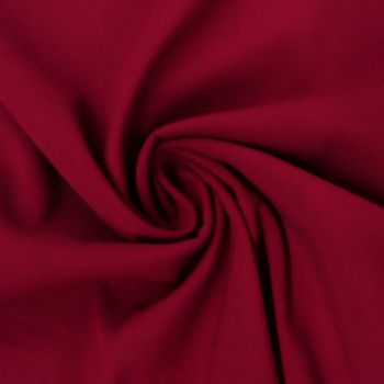 Bekleidungsstoff Viskose Rosella uni dunkelrot 1.40m Breite