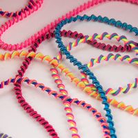 Gummi Band Zyklon gedreht blau 6mm Stärke