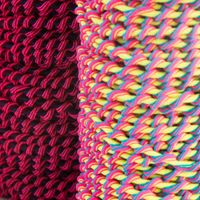 Gummi Band Zyklon gedreht blau 6mm Stärke
