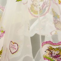 Rasch Gardinenstoff Organza Lillifee mit Reh 300cm