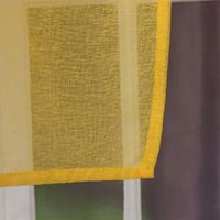48524-Fertiggardine-oesengardine-einfarbig-Voile-_4.jpg Fertiggardine Ösengardine einfarbig Voile Struktur gelb 135x260cm