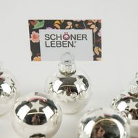 Weihnachten Kugeln Platzkartenhalter Sterne 6 Stück 4cm