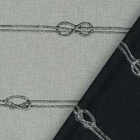 Rasch Dekostoff Wendestoff Sailor´s Stripe blaugrau