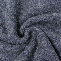 Strickstoff Bouclé Bouclette ein dunkelblau