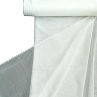 Gardinenstoff Stores Strukturoptik creme mit Bleiband 300cm hoch