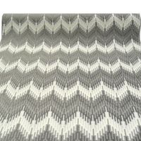 Möbelstoff Polsterstoff OLIMPIA Zickzack Chevron grau 1.40m Breite