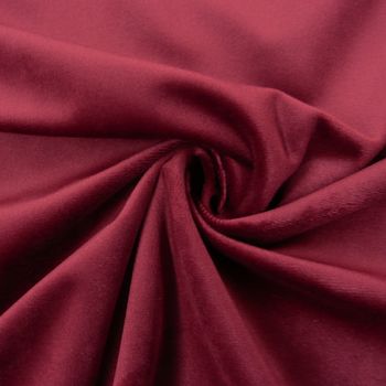 Samtstoff Dekostoff Italian Velvet Samt dunkelrot 1.45cm