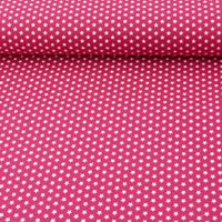 49031-Baumwollstoff-Mini-Sterne-cerise-weiss.jpg Baumwollstoff Mini Sterne cerise pink weiß