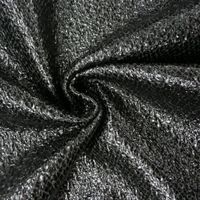 Schlangenhaut Optik Metallic Stoff schwarz 1.4m Breite