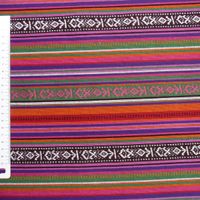 49123-Stoff-Polyester-Streifen-MEXICO-rot-pink-gr_1.jpg Stoff Polyester Streifen MEXICO rot pink grün blau 1.5m Breite