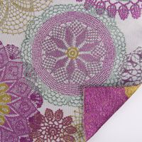 Möbelstoff Polsterstoff Doily Mandala Blumen pink