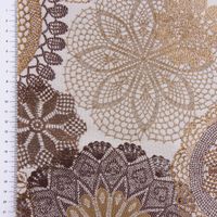 49308-Moebelstoff-Polsterstoff-Doily-Mandala-Blum_1.jpg Polsterstoff Dekostoff Doily Mandala Blumen braun