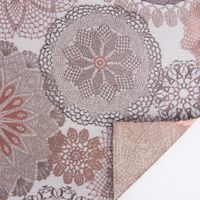 Polsterstoff Dekostoff Doily Mandala Blumen terracotta