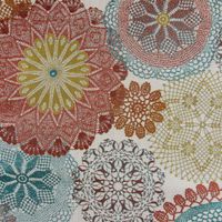 49313-Moebelstoff-Polsterstoff-Dekostoff-Doily-Mand.jpg Möbelstoff Dekostoff Doily Mandala Blumen terra petrol