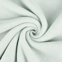 Organic Baumwoll-Fleece Bio-Fleece einfarbig mint meliert