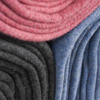 Organic Baumwoll-Fleece Bio-Fleece einfarbig dunkelgrau meliert