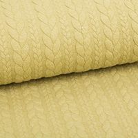 Bekleidungsstoff Cably Zopfmuster einfarbig grün 1,4m Breite