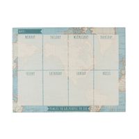 49448-Wochenplaner-Weltkarte-Vintage-blau-beige-19x.jpg Wochenplaner Weltkarte Vintage blau beige 19x25.5x0.8cm