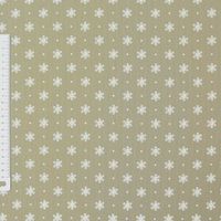 Gardinenstoff Stoff Dekostoff Meterware LISA beige weiß kleine Blüten