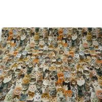 49690-Baumwollstoff-Digitaldruck-Katzen-braun-wei_2.jpg Dekostoff Halbpanama Digitaldruck Katzen braun weiß 1.40m breit