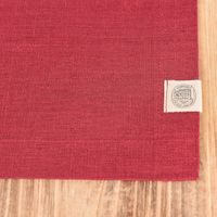 Leinen-Tischset Platzset Erik 1-lagig 37x50cm wine dunkelrot