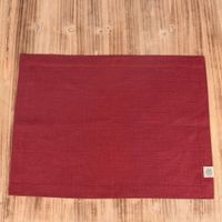 Leinen-Tischset Platzset Erik 1-lagig 37x50cm wine dunkelrot