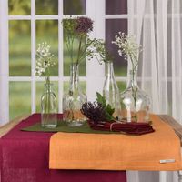 Leinenservietten Stoffservietten Erik 4 Stück 44x44cm wine dunkelrot