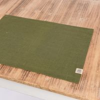 Leinen-Tischset Platzset Erik 1-lagig 37x50cm oliv grün
