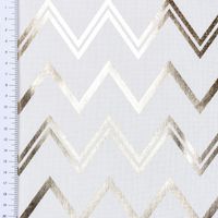 50123-Dekostoff-Chevron-Zacken-weiss-goldfarbig-m_1.jpg Dekostoff Metallikdruck Chevron Zacken weiß gold metallic 1.40m