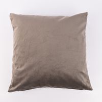 Kissenhülle Duval Samtkissen taupe 50x50cm