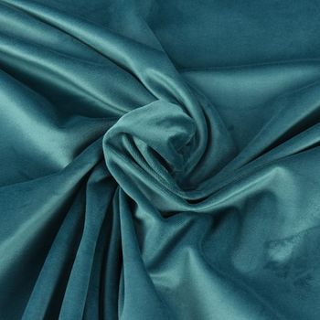 Samtstoff Dekostoff Italian Velvet Samt blau 1,45cm