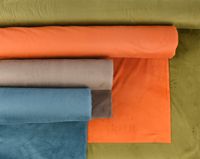 Samtstoff Dekostoff Italian Velvet Samt blau 1.45cm
