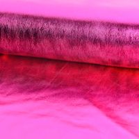 Metallic-Stoff Foliendruck mit Stretch pink 1.5m Breite
