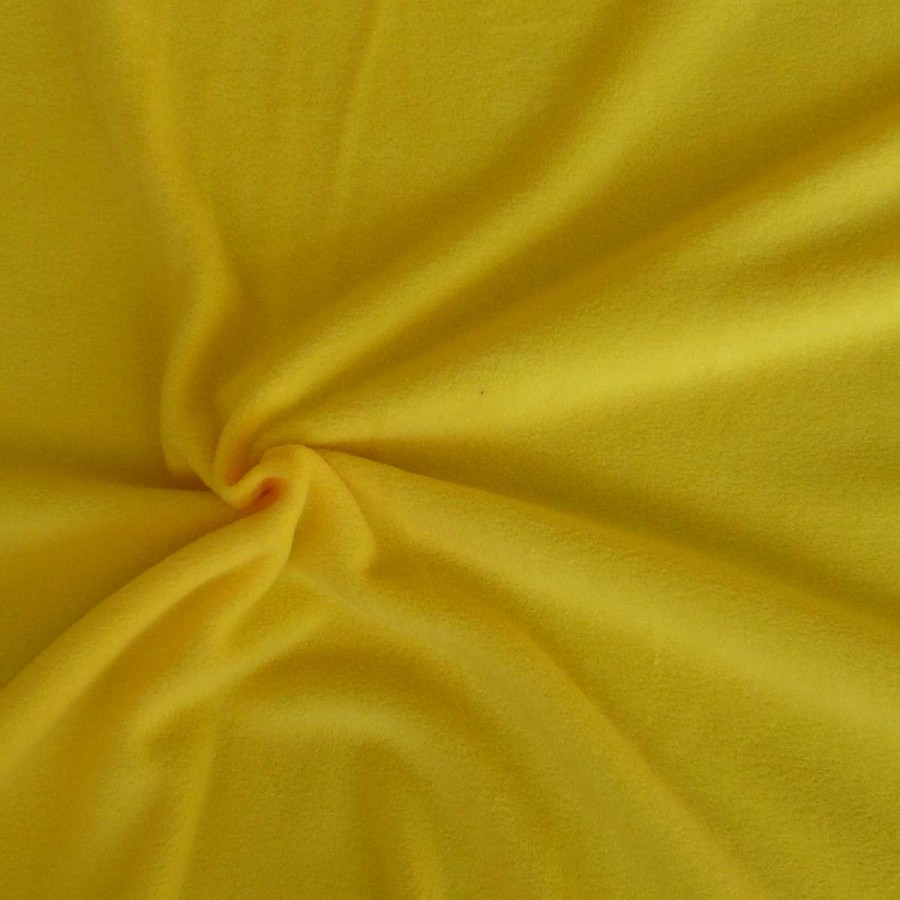 Polar Fleece Stoff Meterware Gelb Polar Fleece Stoffe Fleecestoff