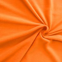 Polar Fleece Stoffe Fleecestoff orange