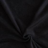 Polar Fleece Stoffe Fleecestoff schwarz