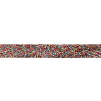 Band Glitzer bunt Breite: 2,5cm