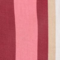 Dekostoff Baumwollstoff Längsstreifen rot rosa braun grün