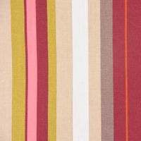 Dekostoff Baumwollstoff Längsstreifen rot rosa braun grün