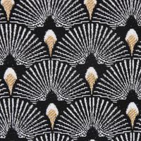 50427-Dekostoff-Jacquard-Stoff-Pfau-Retro-schwarz_2.jpg Dekostoff Jacquard-Stoff Pfau schwarz weiß gold