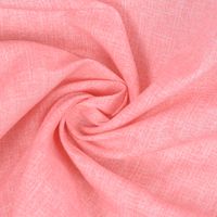 Dekostoff Baumwollstoff Leinenoptik einfarbig rosa