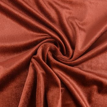 Bekleidungsstoff Stretch Samt ein terrakotta