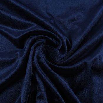 Bekleidungsstoff Stretch Samt ein dunkelblau