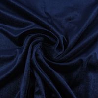 Bekleidungsstoff Stretch Samt ein dunkelblau