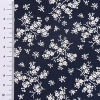 50731-Baumwollstoff-Trachtenstoff-Blumen-dunkelbl_1.jpg Baumwollstoff Trachtenstoff Blumen dunkelblau weiß 1.4m Breite
