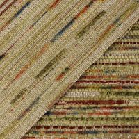 Möbelstoff Bezugsstoff GERLOS Streifen Chenille grün bunt