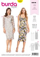 Burda Schnittmuster 6423 Kleid