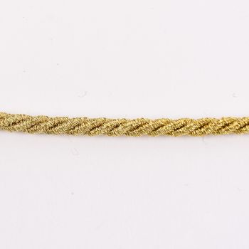 Kordel Zierband goldfarbig dunkel Glitzer Breite: 0,3cm