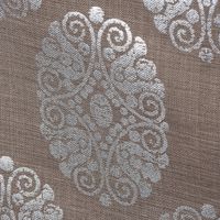 Vorhang Vorhangschal mit Smok-Schlaufenband Adagio Ornament Metallicprint