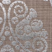 Vorhang Vorhangschal mit Smok-Schlaufenband Adagio Ornament Metallicprint